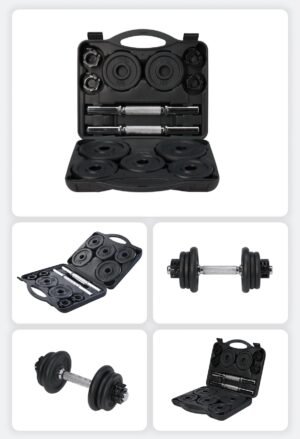 Halterset 30kg Complete Gewichtenset voor Thuis | HomeSport