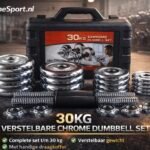 Halterset 30kg Complete Gewichtenset voor Thuis | HomeSport