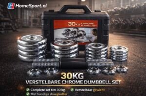 Halterset 30kg Complete Gewichtenset voor Thuis | HomeSport