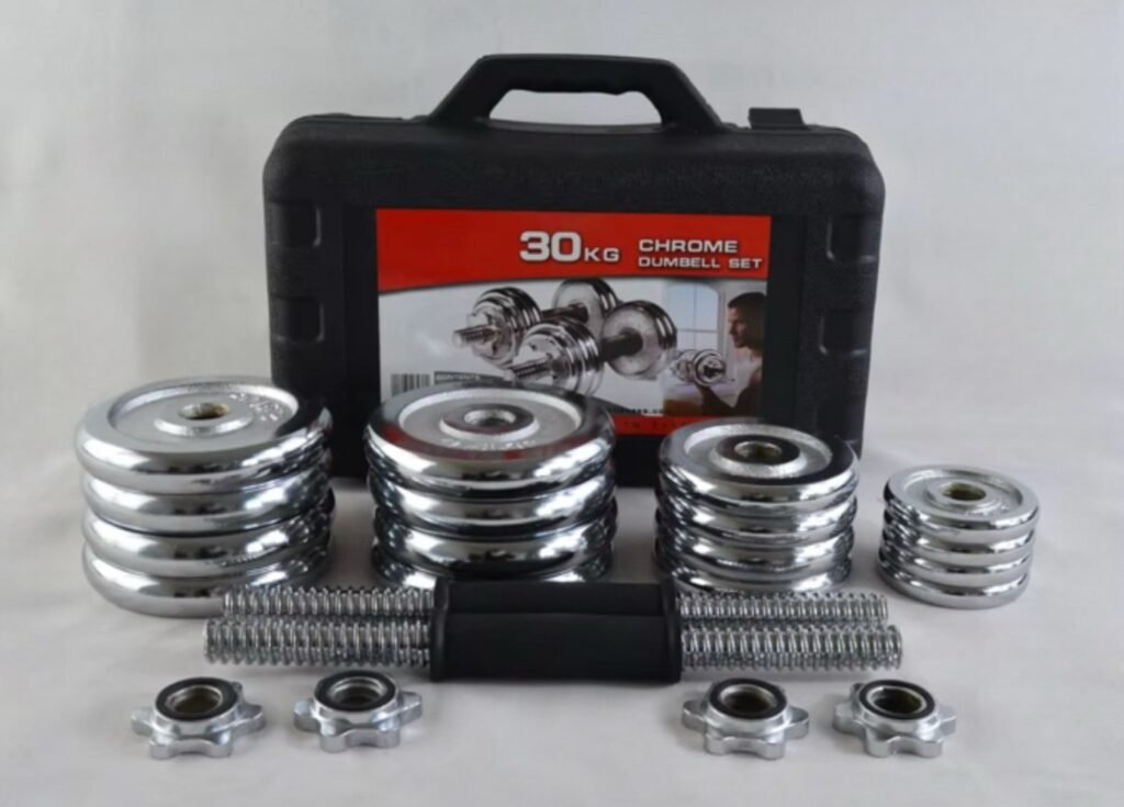 Halterset 30kg Complete Gewichtenset voor Thuis | HomeSport