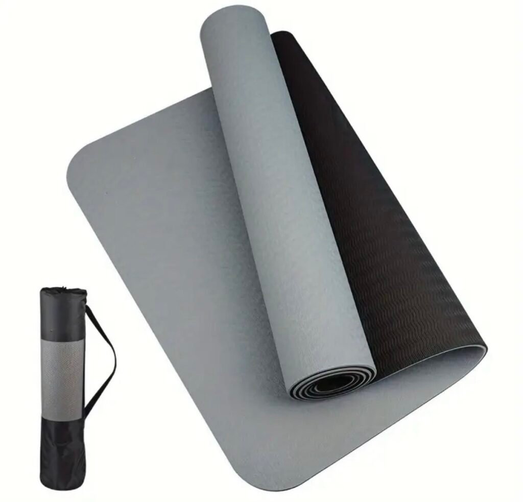 screenshot-2 Premium Antislip Yogamat Grijs/zwart